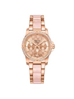 Alexandre Christie - Women's Multifunction Gold Quartz Watch (6141Bfbrglnpn2) (M)