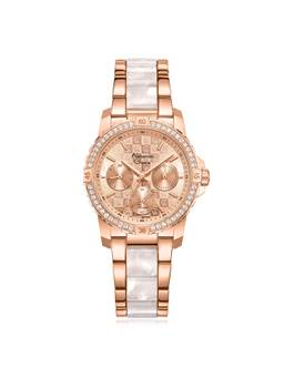 Alexandre Christie - Women's Multifunction White Quartz Watch (6141Bfbrglnsl2) (M)