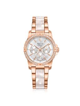 Alexandre Christie - Women's Multifunction White Quartz Watch (6141Bfbrgsl2) (M)