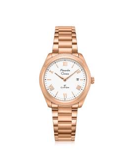 Alexandre Christie - Women's Classic White Quartz Watch (8712Ldfrgsl) (M)