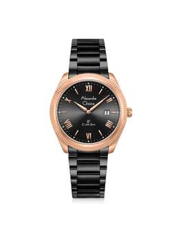 Alexandre Christie - Men's Classic Black Quartz Watch (8712Mdfbrba) (M)