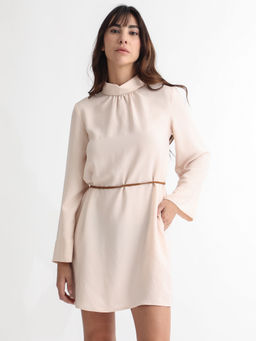 RAREISM - Adler Light Beige Mini Dress
