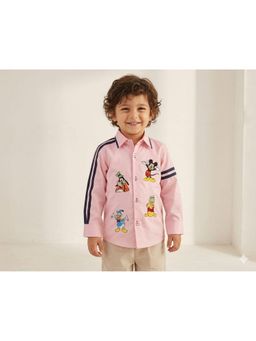 Toplove - Pink Disney Embellished Shirt
