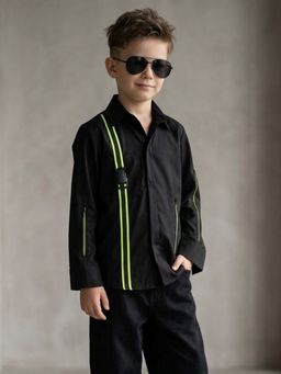 Toplove - Black On Black Neon Shirt