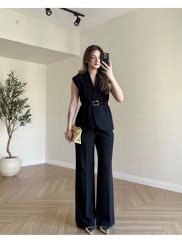 Loveable Creations By Muskan - Black Viva Luxe Co-Ord Set