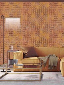 Excel - Wallpaper Golden Chains In Orange