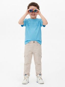 United Colors of Benetton - Blue Regular Fit Round Neck Solid T-Shirt