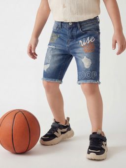 United Colors of Benetton - Regular Fit Mid Rise Printed Shorts