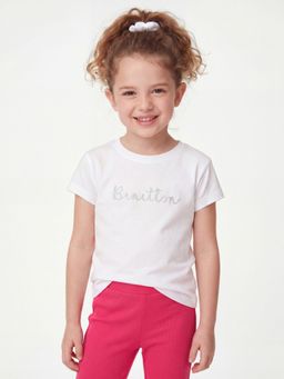 United Colors of Benetton - Regular Fit Round Neck T-Shirt White