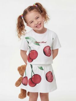 United Colors of Benetton - Cropped Round Neck T-Shirt White