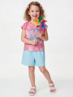 United Colors of Benetton - Regular Fit Round Neck T-Shirt Pink