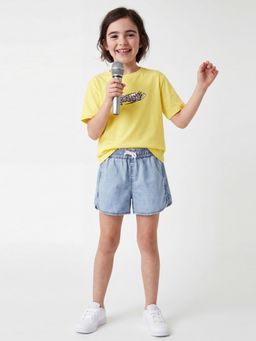 United Colors of Benetton - Relaxed Fit Round Neck T-Shirt Yellow