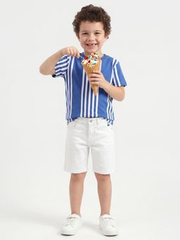 United Colors of Benetton - Blue Pure Cotton Stripes T-Shirt