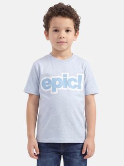United Colors of Benetton - Blue Pure Cotton Printed T-Shirt