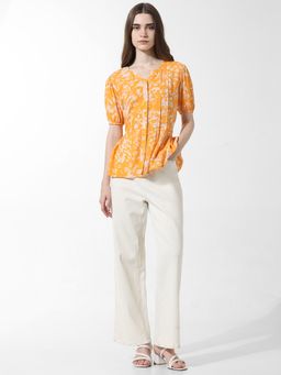 ONLY - V-Neck Printed Top