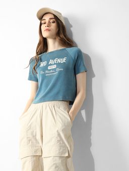 ONLY - Blue Washed Look T-Shirt