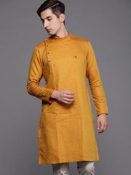 Manyavar - Mustard Full Sleeves Kurta