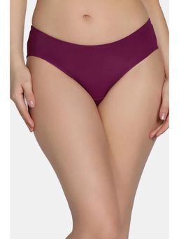 Zivame - Twilight Thistle Low Rise Full Coverage Hipster Panty - Dark Purple