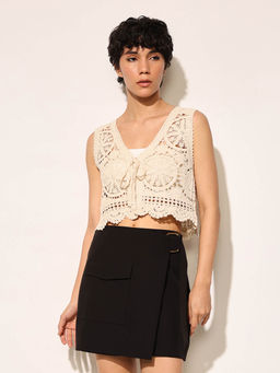 ONLY - Women Regular Fit Beige Shrug