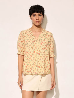 ONLY - Women Regular Fit Yellow Top