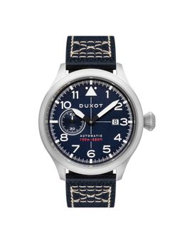 Duxot - Altius Pilot Mechanical Automatic Blue Round Dial Mens Watch - Dx-2024-02