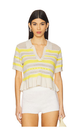 Cinq a Sept - Elvire Knit Polo Pullover