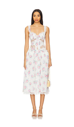 For Love & Lemons - Doily Bouquet Midi Dress