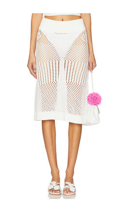 Frankies Bikinis - Orchard Crochet Midi Skirt
