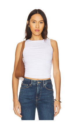Good American - Ruched Tank Top