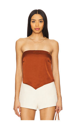 Good American - Satin Handkerchief Top