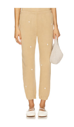 The Great - The Stadium Sweatpant With Daisy Embroidery
