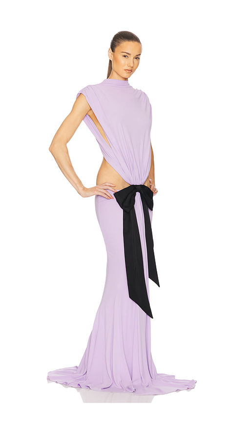 helsa jersey dress HELSA- Lavender Amala Jersey Dress by Helsa