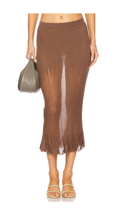 ISA BOULDER - Pleating Maxi Skirt