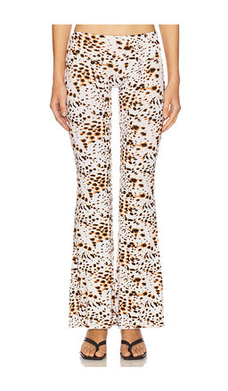 Indah - Elidy Printed Low Rise Big Band Long Pant