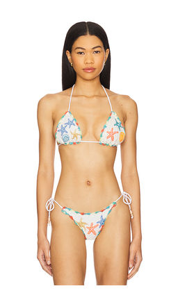 It's Now Cool - Crochet Triangle Top