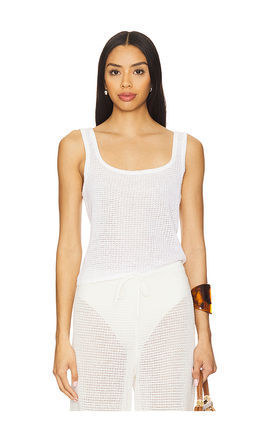 onia - Linen Knit Square Neck Tank