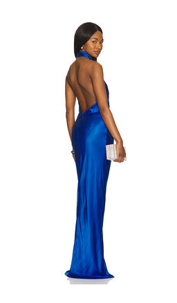 Shona Joy - Tatum High Cowl Open Back Maxi Dress