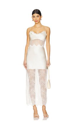 Shona Joy - La Lune Cumulus Silk Lace Maxi Dress