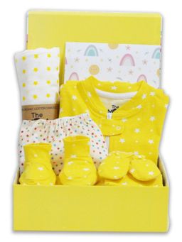 The Mom Store - Hello Baby New Born Gift Box- Sparkle (Set of 7)