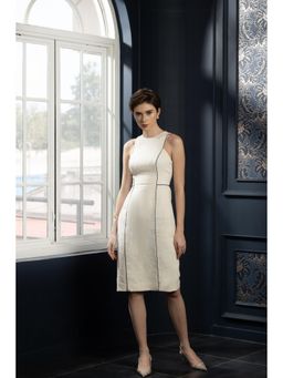 Natalia Livingston - Audrey Chic Off White Dress