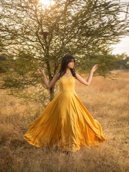 Natalia Livingston - Mia Mustard Dress