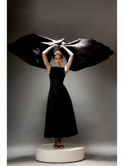 Natalia Livingston - Black Audrey Valencia Dress