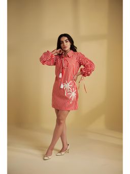 SAKSHI G CHAWLA - Red Tropic Dress