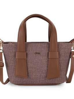 Mochi - Women'S Brown Handbag with Detachable Strap