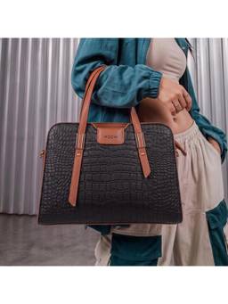 Mochi - Black Women's Satchel Bag with Detachable Strap