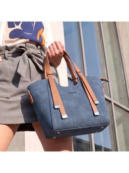 Mochi - Blue Women's Handbag with Detachable Strap