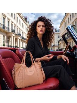 Mochi - Women Orange Tote Bag with Detachable Strap