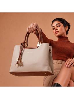 Metro - Women Beige Casual Satchels