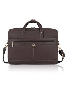 WILDHORN - Men Leather Laptop Bag With Detachable Strap - Brown