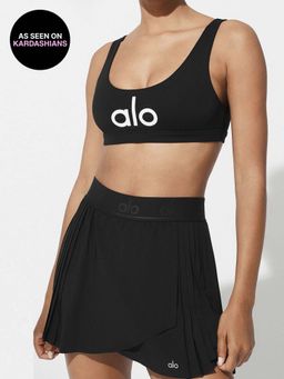 Alo - Ambient Logo Bra Black White